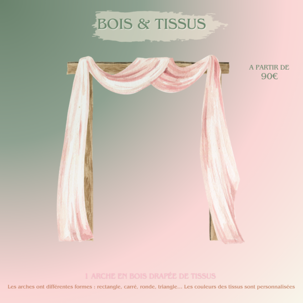 Arche bois et tissu